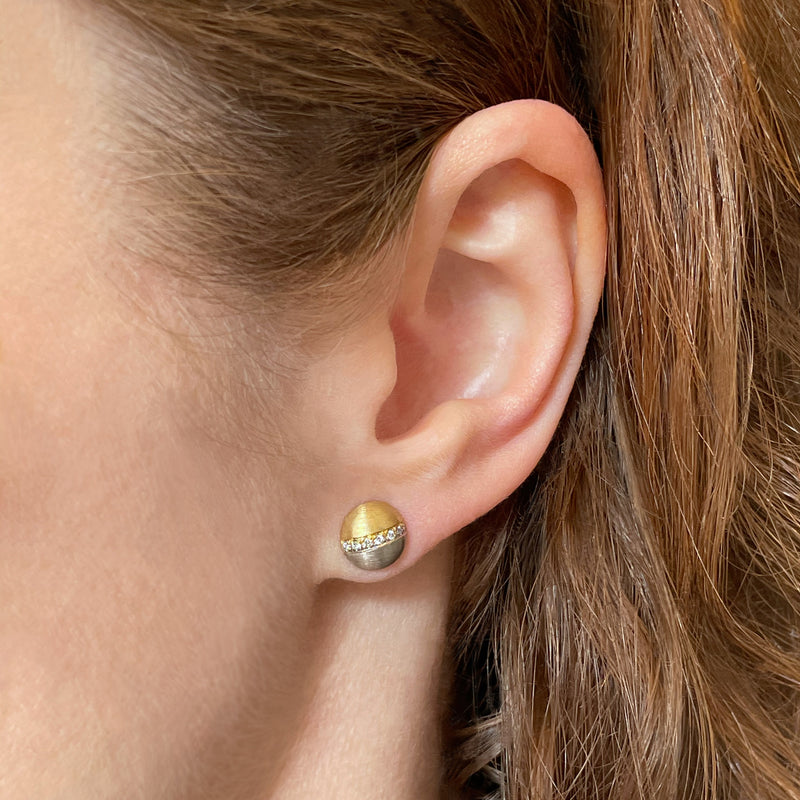 18K-Gold-Bimetal-Stud-Earrings-with-Diamonds-Toronto-Jewellery
