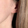 Gold Crescent Wire Earrings Toronto Jewellery Reversible side B
