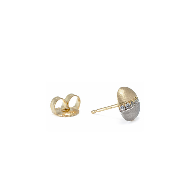 Two-Tone-Dome-Studs-Pave-Diamonds-18K-Gold-Sideview1